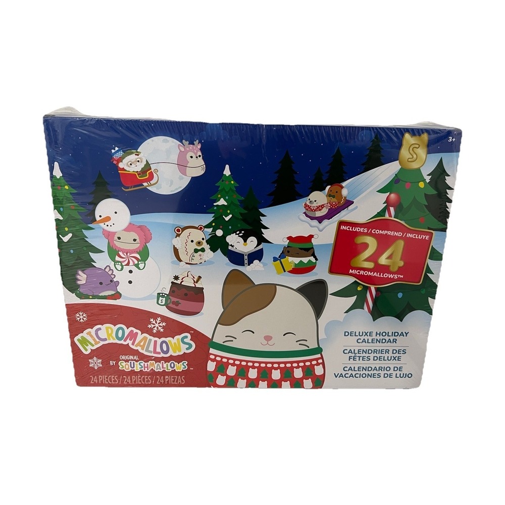 (b33/30)Squishmallows Original 24-day Micromallows Holiday Plush Advent Calendar